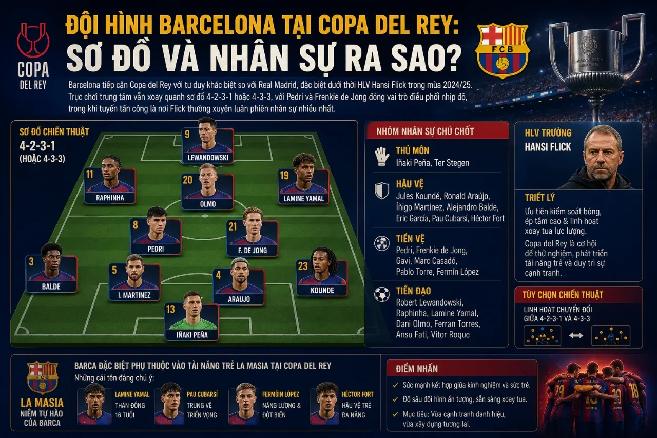 Điểm Danh Đội Hình & Những Thần Đồng Tỏa Sáng Tại Copa del Rey