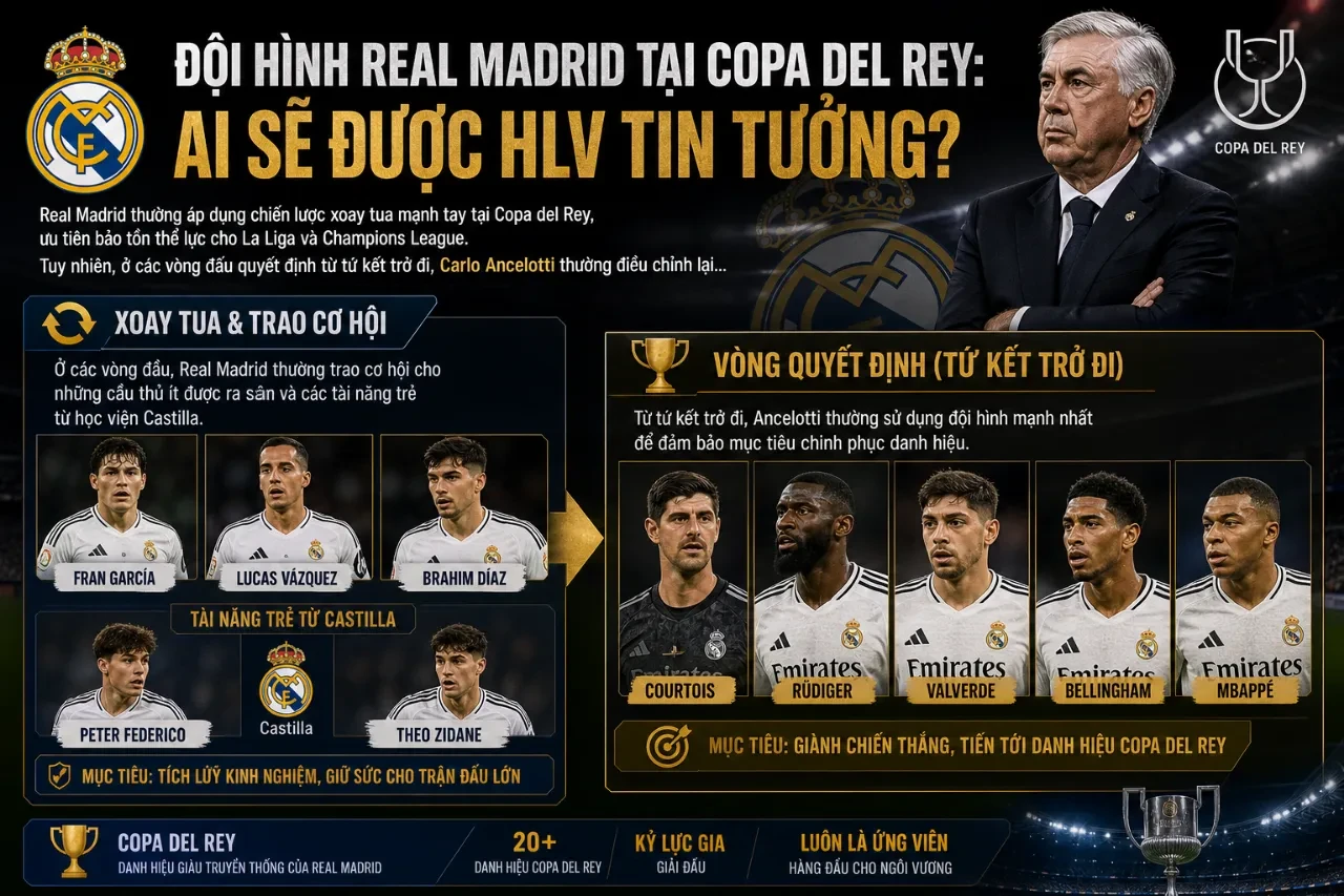 Các cầu thủ Real Madrid thảo luận chiến thuật cùng ban huấn luyện trên sân tập trước thềm trận đấu cúp