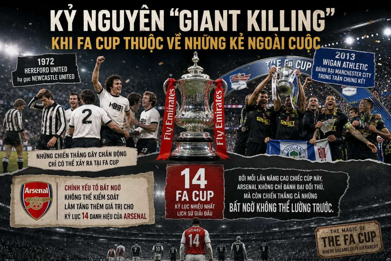 Top 10 Câu Lạc Bộ Vô Địch FA Cup Nhiều Nhất Lịch Sử: Arsenal Thống Trị, MU & Chelsea Bám Đuổi