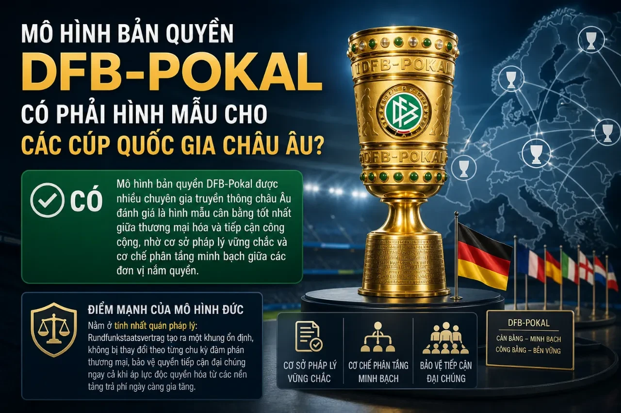 Cơ cấu vận hành tối ưu của mô hình bản quyền truyền hình bóng đá quốc gia Đức