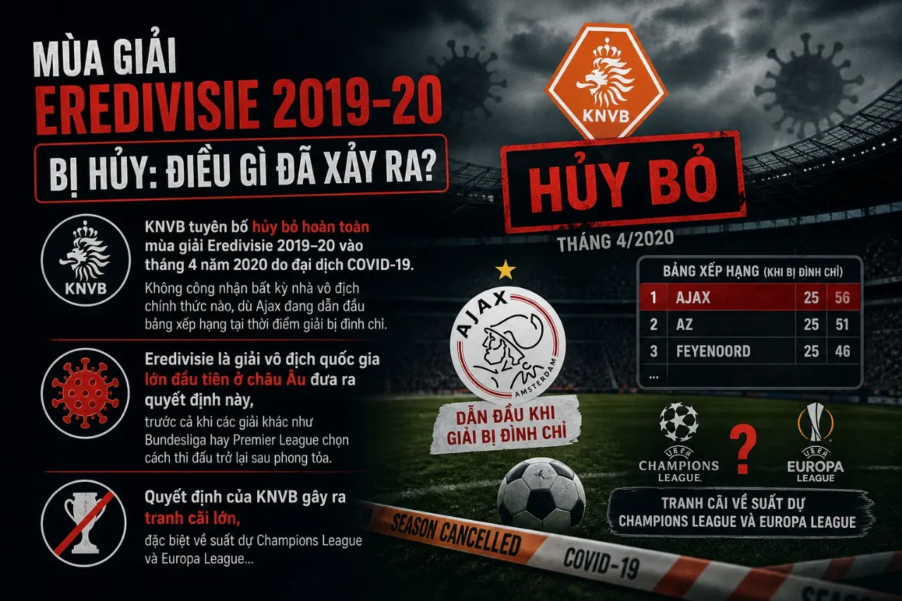 Bảng Vàng Eredivisie: Danh Sách Các Nhà Vô Địch Giải VĐQG Hà Lan Qua Từng Mùa Giải