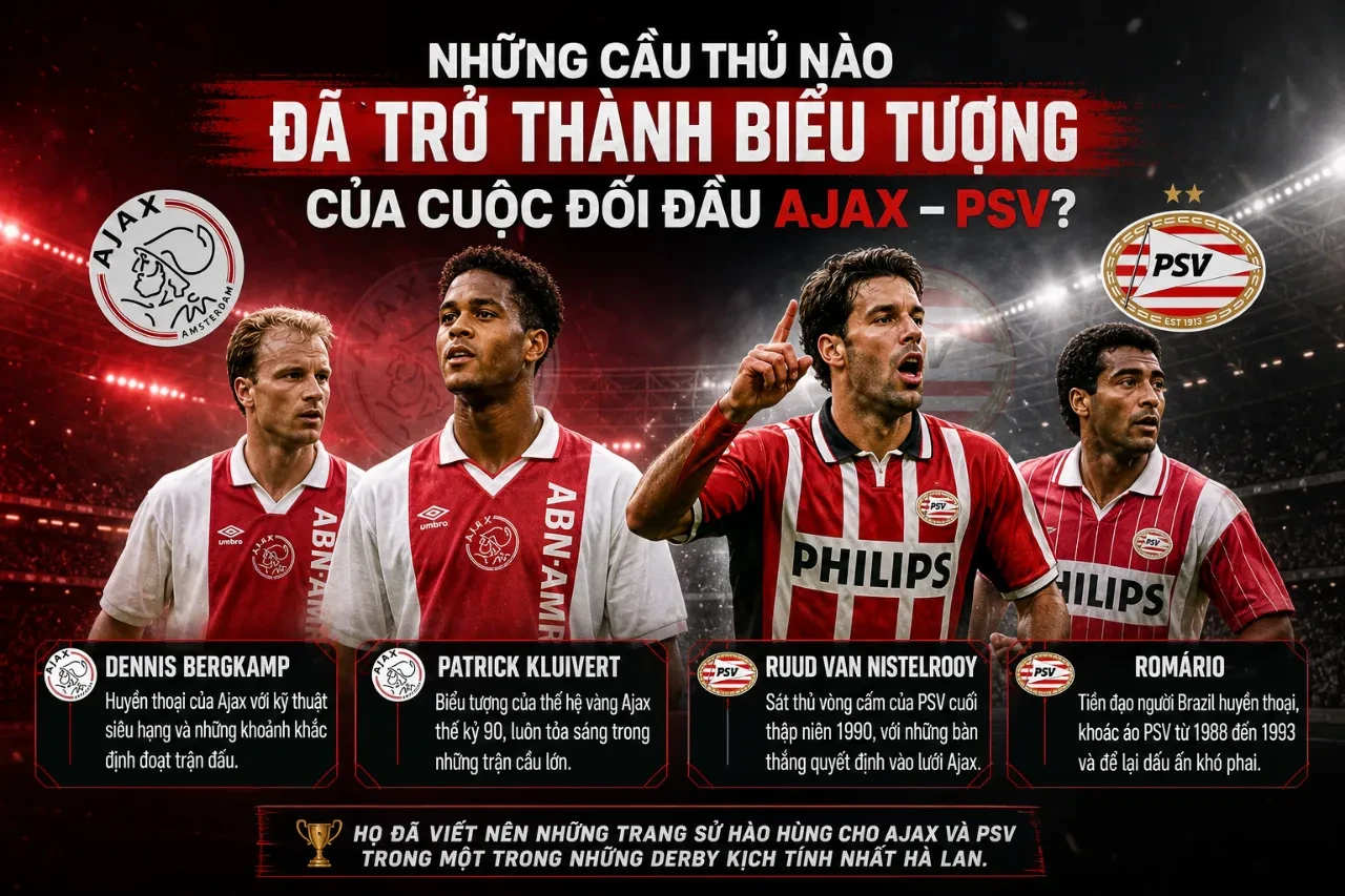 Các ngôi sao hàng đầu tranh chấp bóng nảy lửa trong trận đại chiến giữa Ajax và PSV