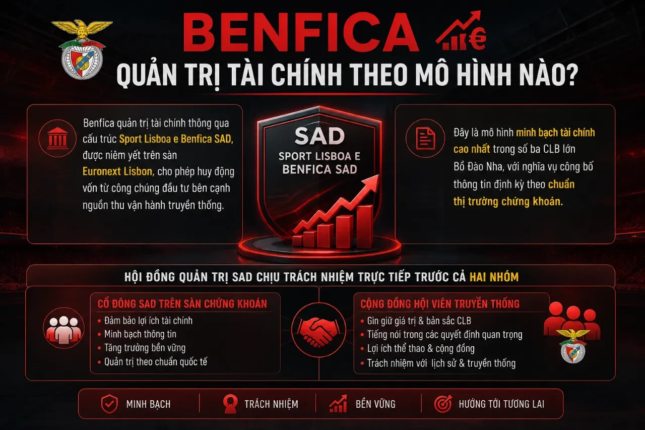 Giải Mã Cơ Cấu Quản Trị Tài Chính Các Câu Lạc Bộ Bóng Đá Bồ Đào Nha: Từ Hội Đồng Điều Hành đến Dòng Tiền Bền Vững