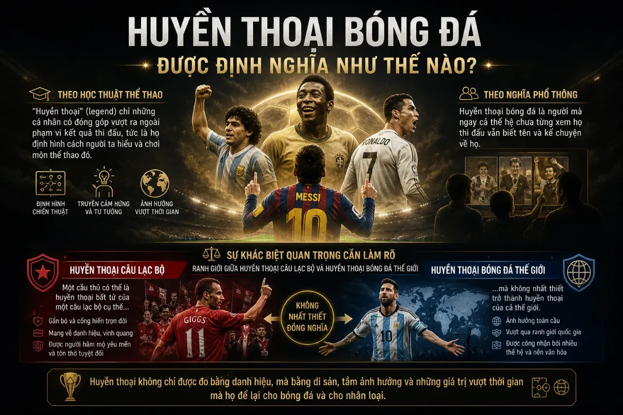 Biểu tượng chiếc cúp vô địch thế giới và khoảnh khắc vinh danh các danh thủ bóng đá quốc tế