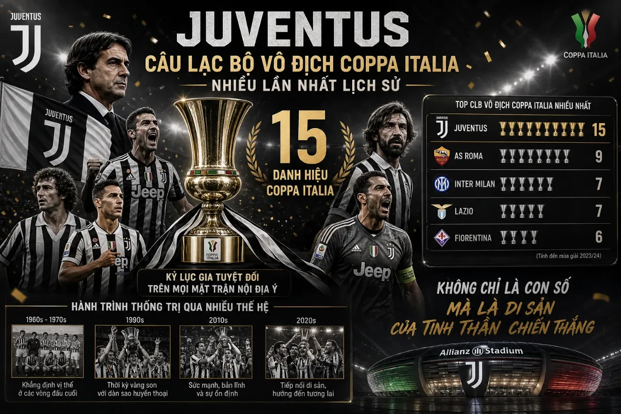 Đội hình câu lạc bộ Juventus nâng cao cúp bạc vô địch giải quốc gia Ý