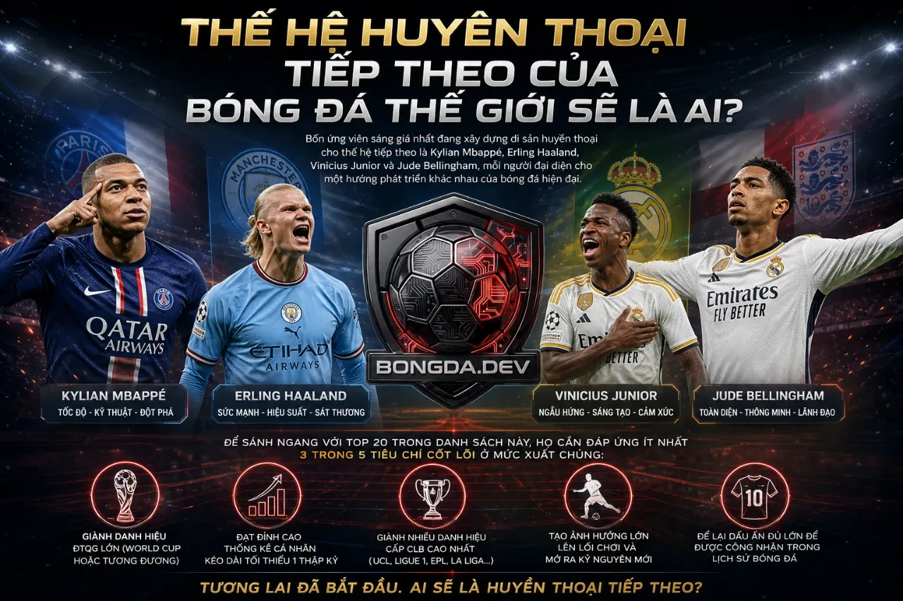 Top 20 Huyền Thoại Bóng Đá Vĩ Đại Nhất Lịch Sử: Từ Ngôi Sao Sân Cỏ Đến Chiến Lược Gia Kiệt Xuất